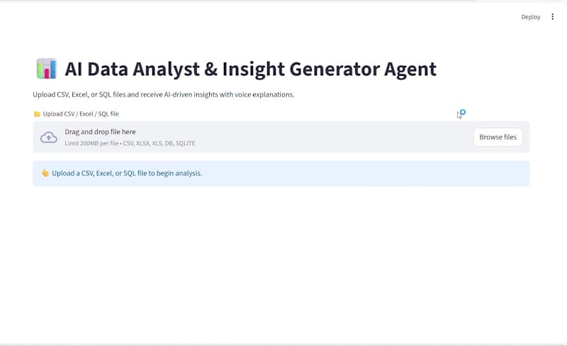 Cover image for I built an AI-powered Data Analyst that turns raw CSV, Excel...
