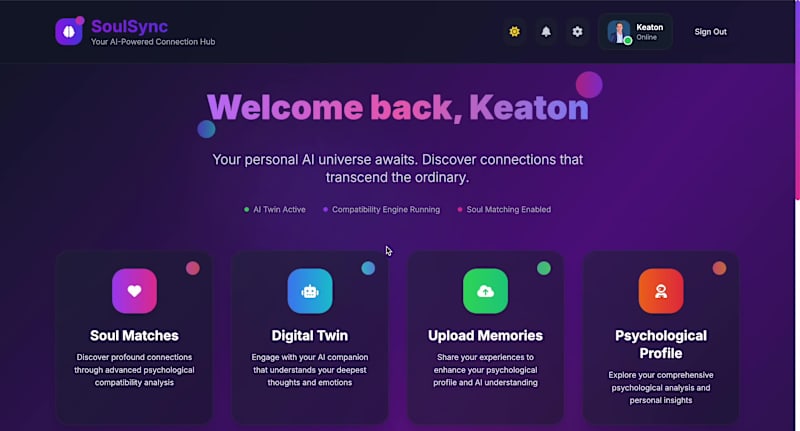 Cover image for SoulSync is a human alignment platform designed to help peop...