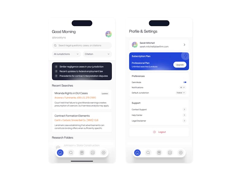 Cover image for AI researcher app design in