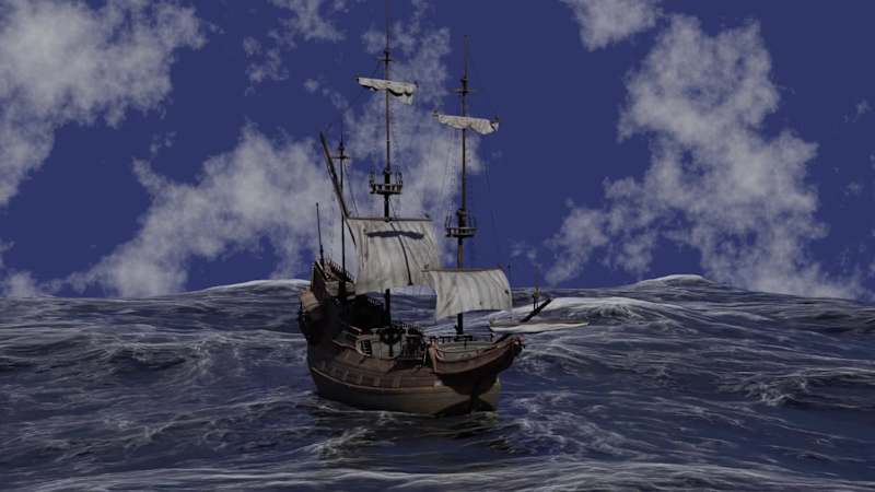 Cover image for 3D Ship Animation – A Cinematic Ocean Scene Made in Blender