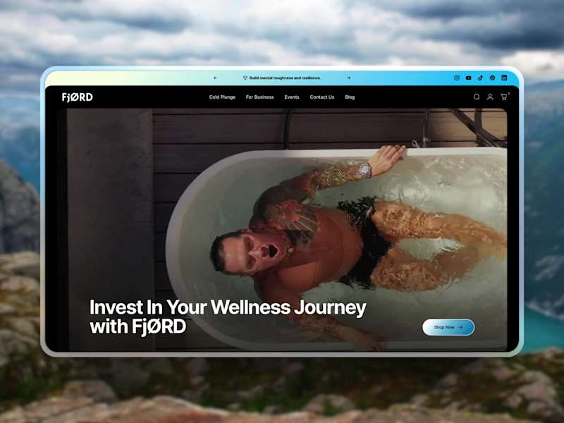 Cover image for FjØRD Cold Plunge Growth Strategy and Shopify Store Redesign 