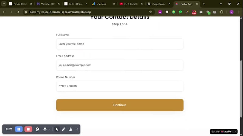 Cover image for Custom Booking System - WordPress
