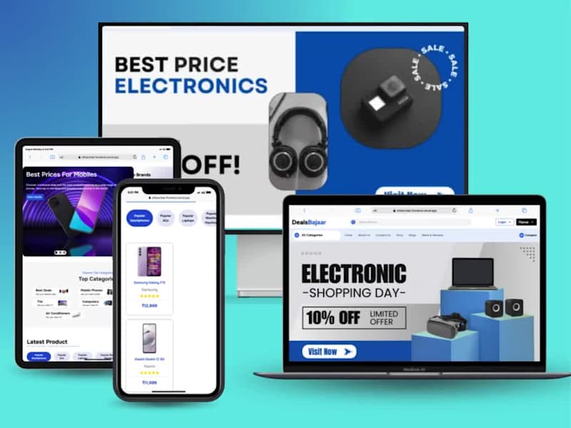 Cover image for Deals Bajaar Electronics Shopping Platform Development