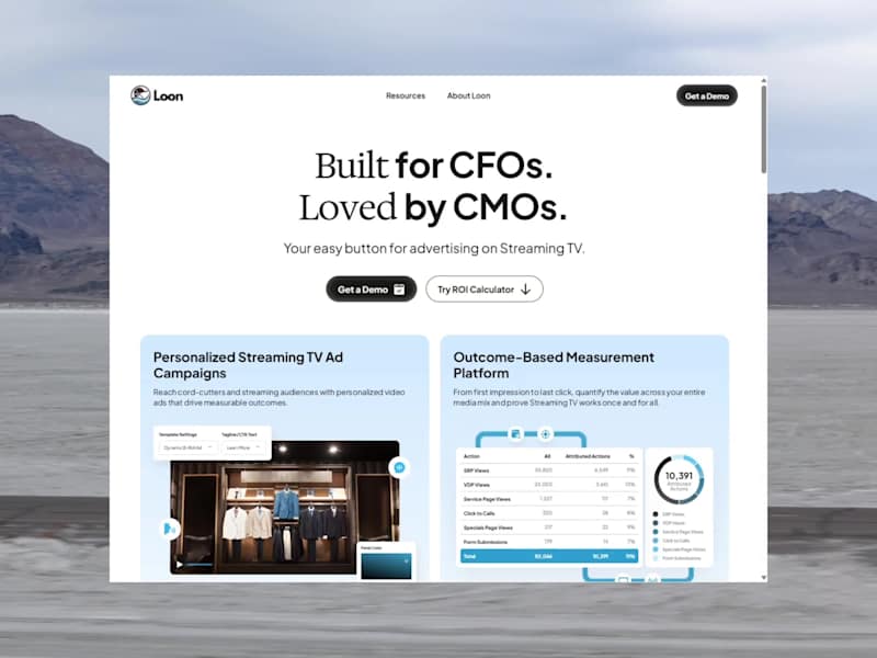 Cover image for Loon Advertising Website Design + Development in Framer