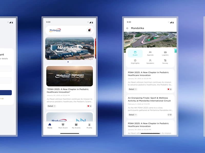 Cover image for Mead Johnson : Corporate Event App