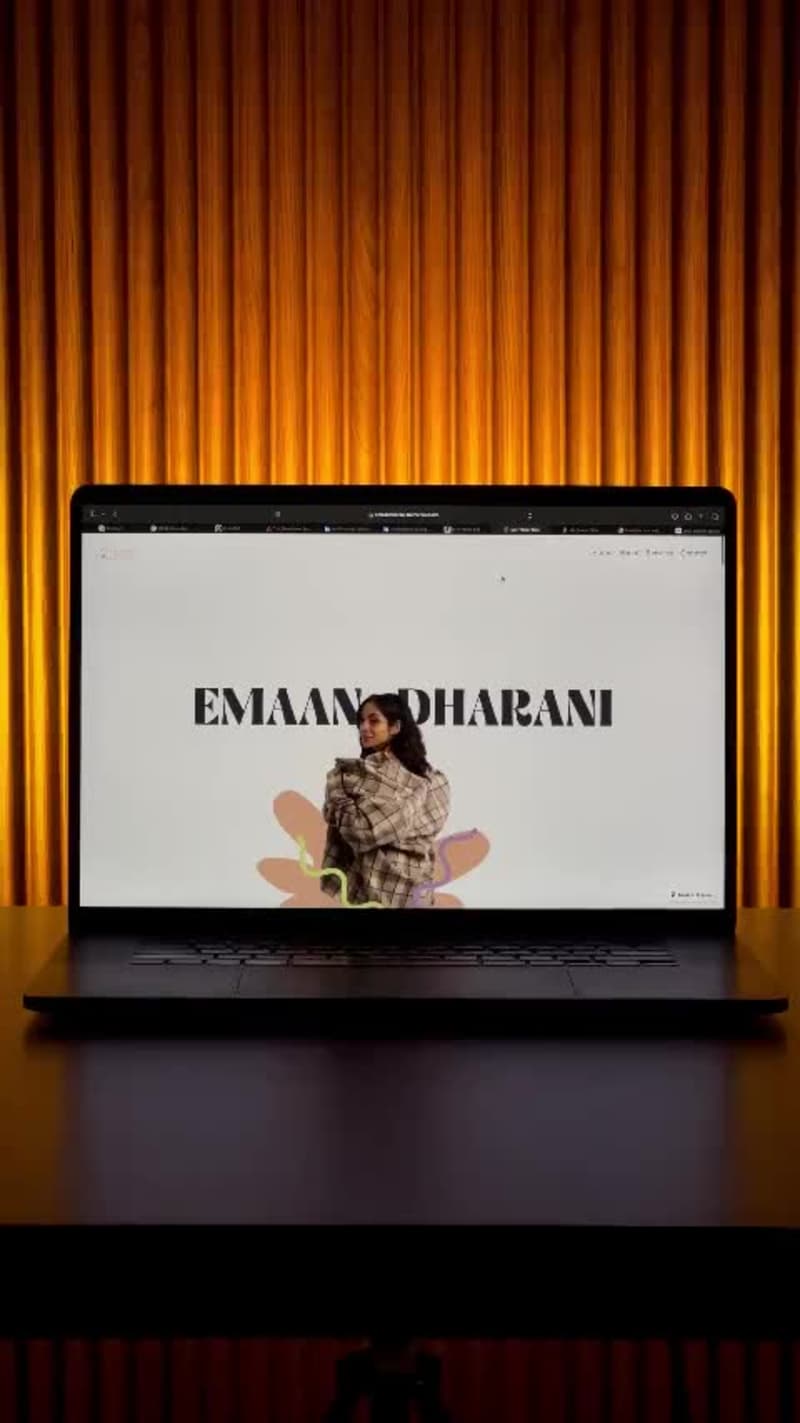 Cover image for Emaan Dharani Personal Stylist Website