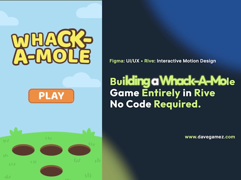 Cover image for Building a Whack-A-Mole Game in Rive
