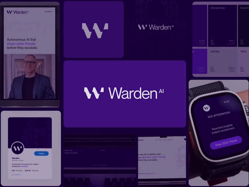 Cover image for Brand Identity Design for Warden AI Cybersecurity Platform