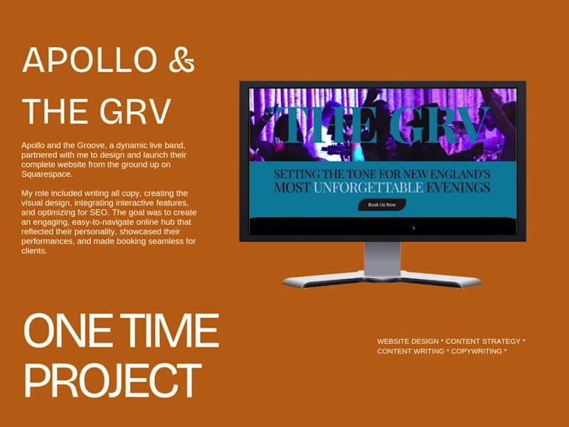 Cover image for Apollo and the Groove Website Design and Launch