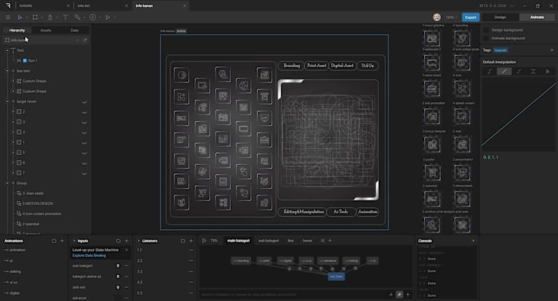 Cover image for Interactive & Descriptive Rive Asset