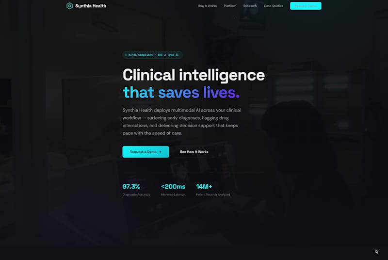 Cover image for Created a dark, cutting-edge website