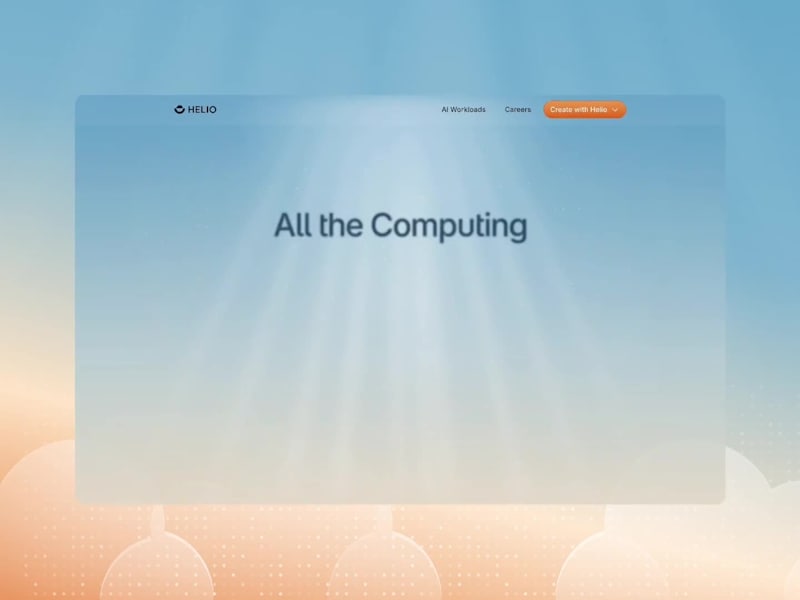 Cover image for Helio Cloud — Powering a Brighter Cloud