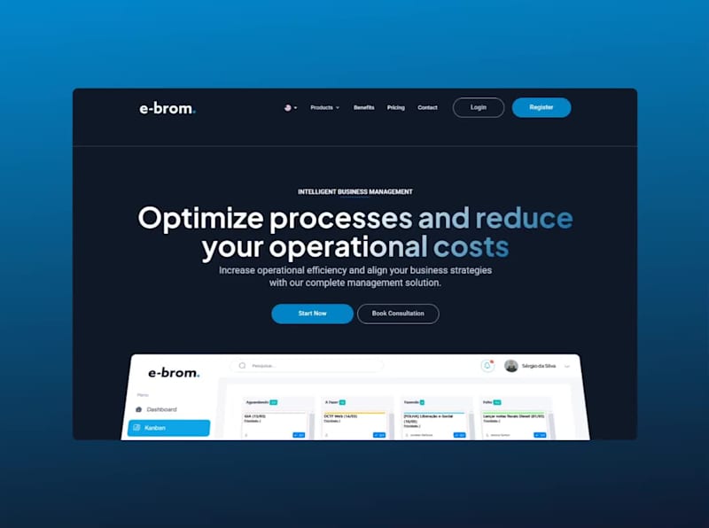 Cover image for Cutting-edge UX/UI for E-brom SaaS