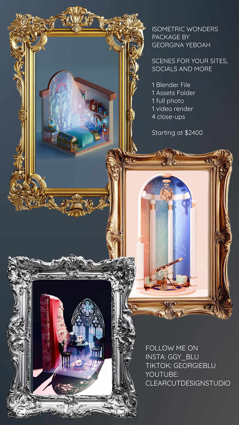 Cover image for Hello Contra! I'm opening up commissions for my 3D Isometric...