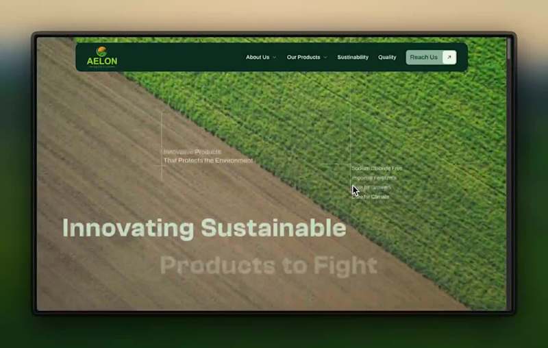 Cover image for Framer website design and development for Aelon nutrition