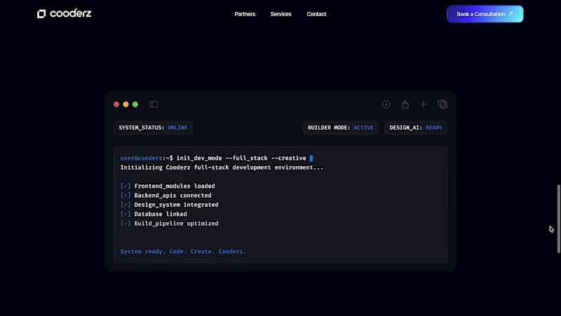 Cover image for 💯 Brand Identity, Landing Page design & development for Coo...