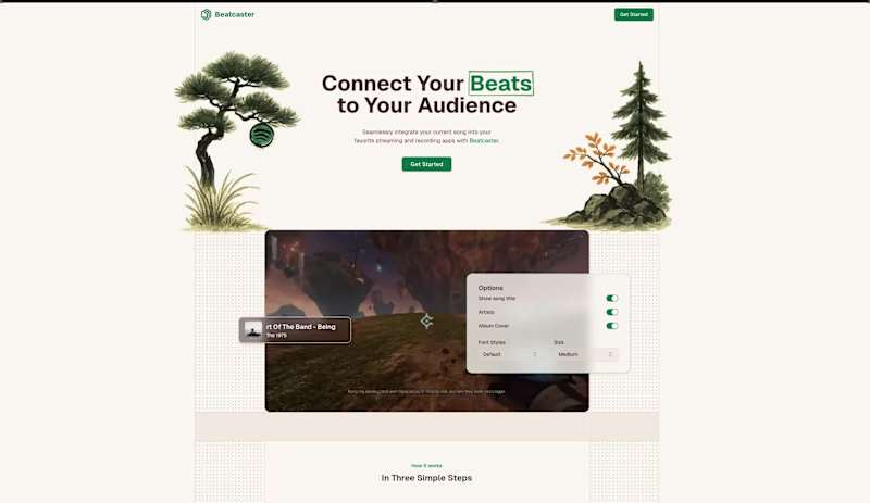 Cover image for Beatcaster Streaming/Recording App Widget Development