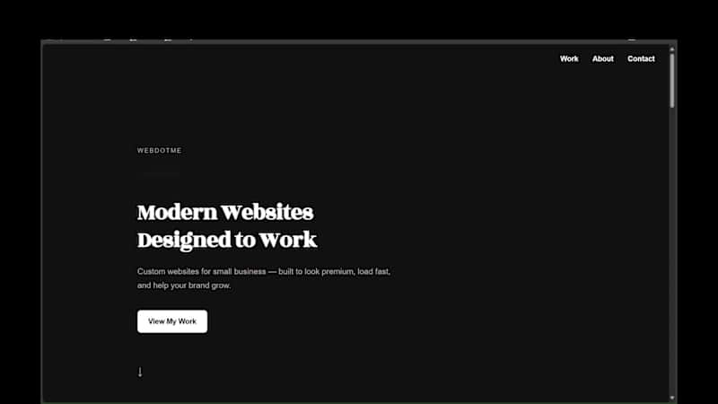 Cover image for WebDotMe Website Development