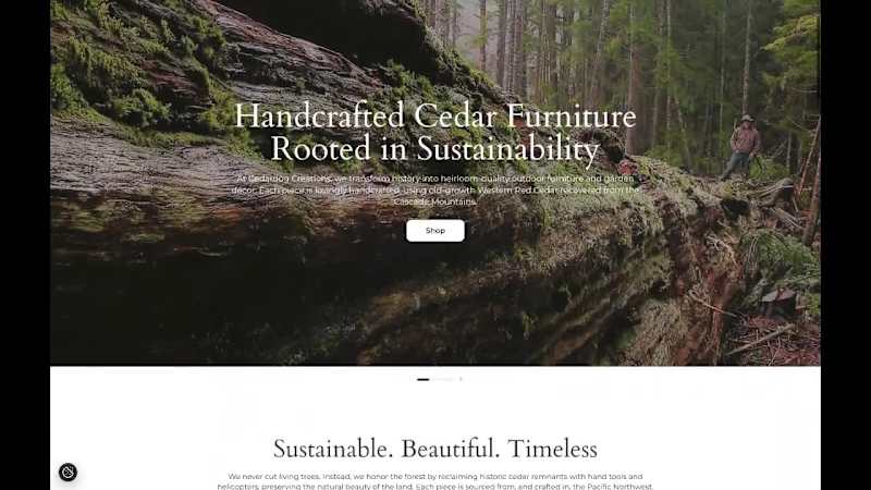 Cover image for Shopify Design & Build for a Wood Furniture Company