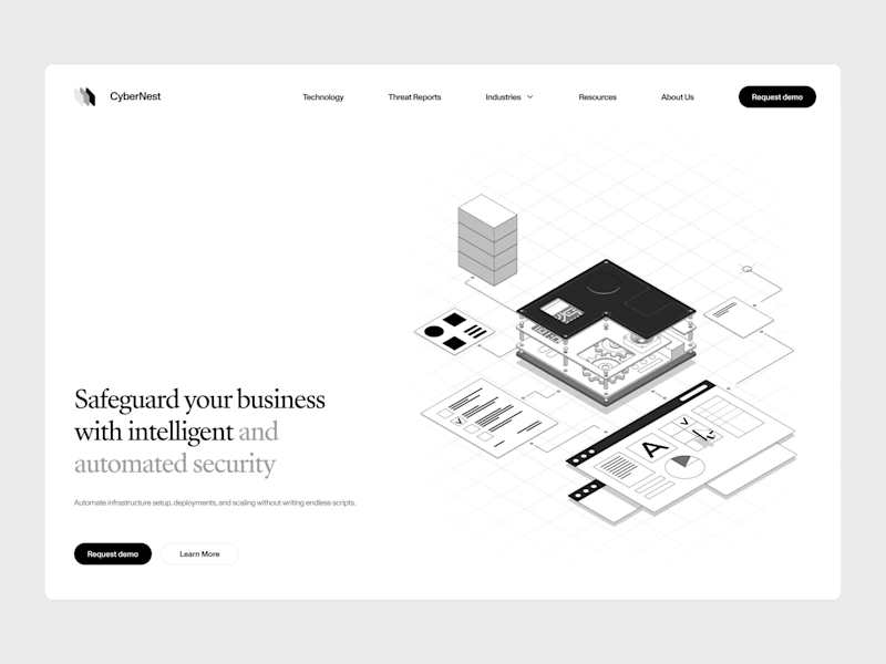 Cover image for CyberNest – Conceptual Illustration & Motion Design