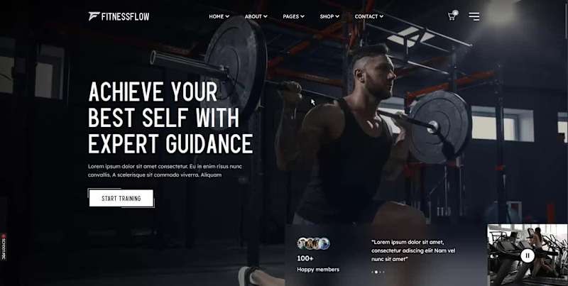 Cover image for Build a Modern Fitness Website: UI/UX Design & Optimization