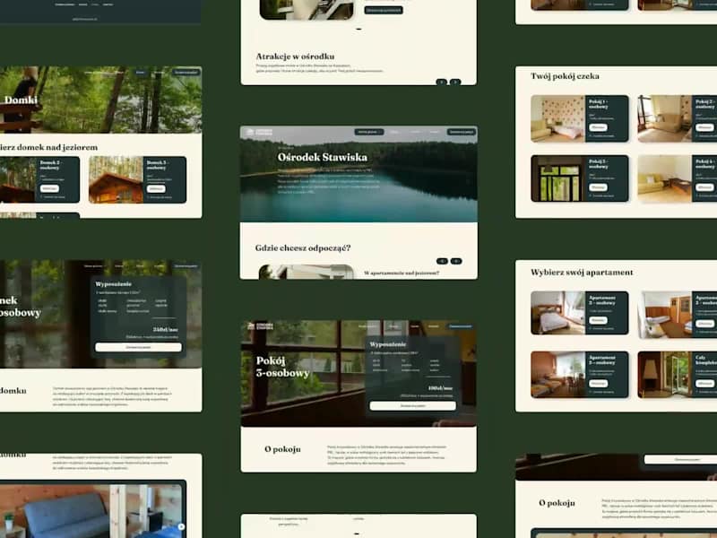 Cover image for Stawiska Resort over lake - Website Redesign