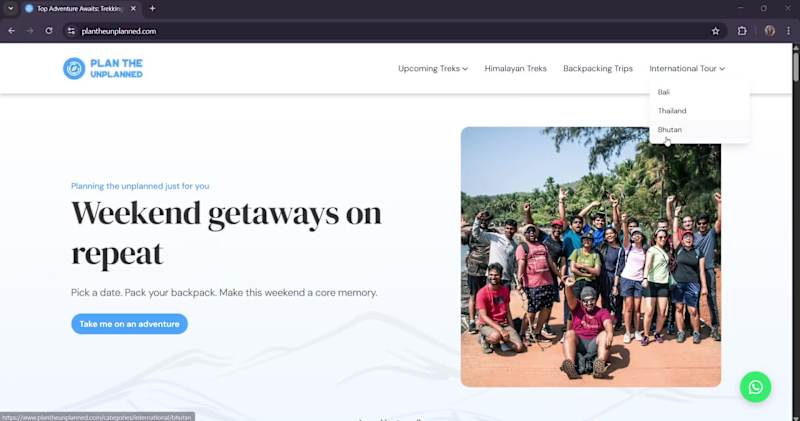 Cover image for Teamed up with Plan the Unplanned, a trek company for a full...