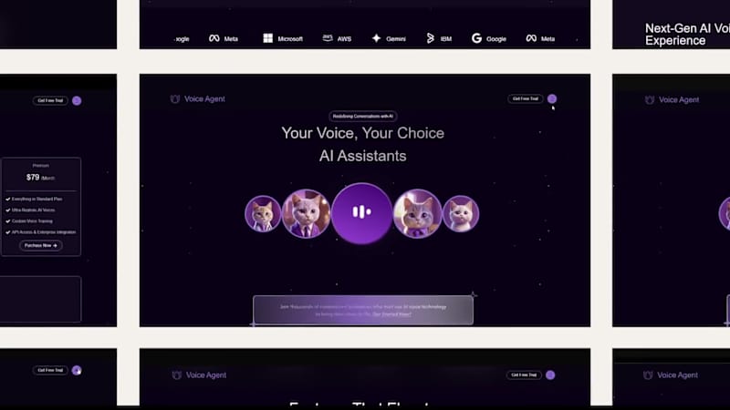 Cover image for AI-Powered Voice Assistant Website