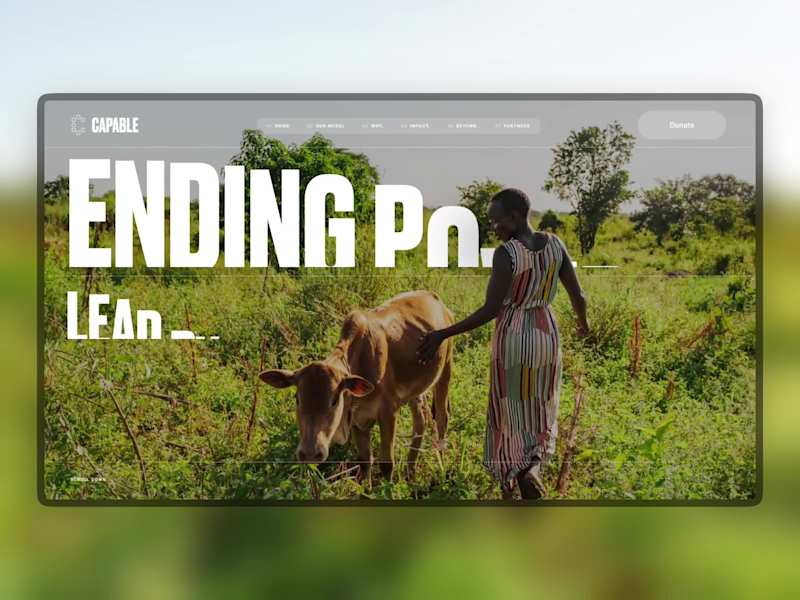 Cover image for Capable homepage. Loved how the snappiness came out on this ...