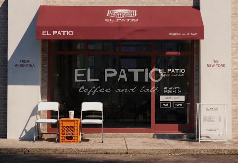 Cover image for EL PATIO — A Brand for Coffee & Conversation