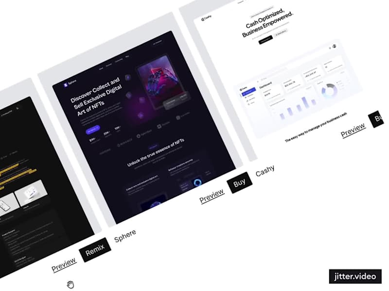 Cover image for A little peek at the template section from my personal websi...