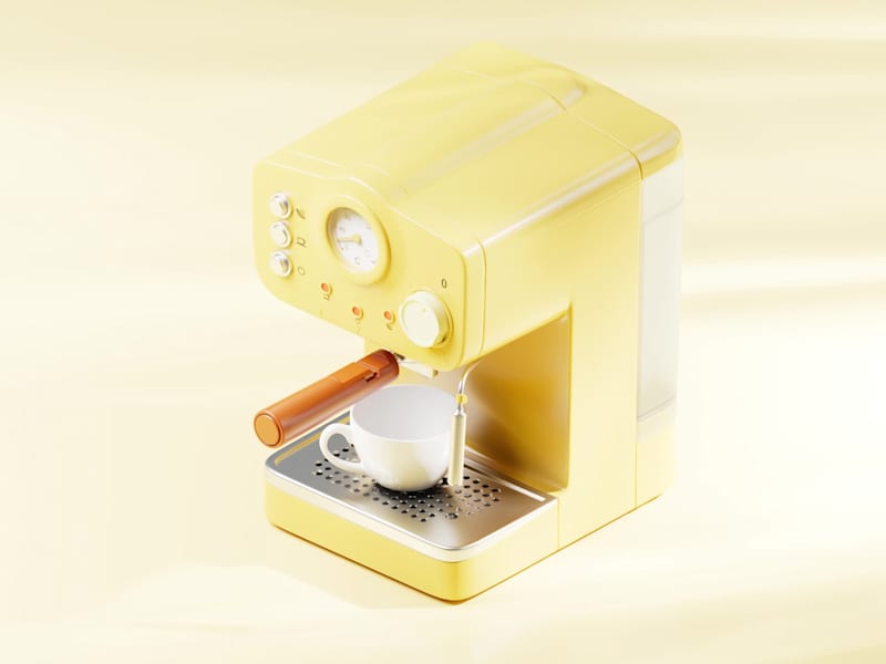 Cover image for A coffee machine 3D animation
