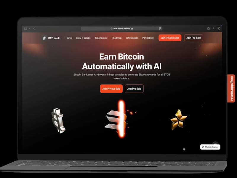 Cover image for Crypto 3D Framer Website Blender & Spline combined