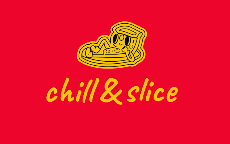 Cover image for 'CHILL & SLICE' identity