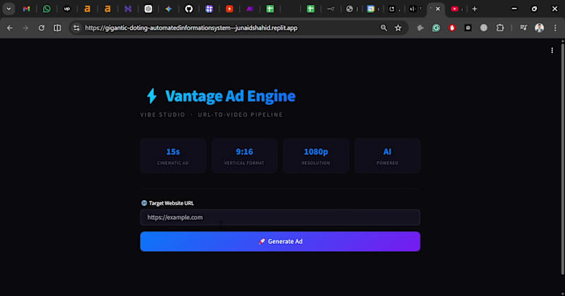 Cover image for AI Ad Creation Tool (URL-to-Ad Video)