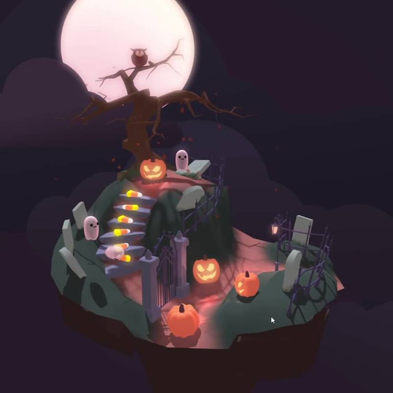 Cover image for Halloween Candy Hunt: 3D Web Experience