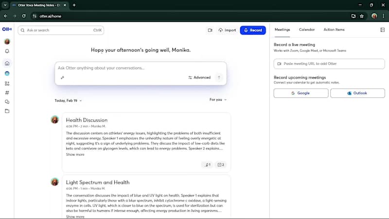 Cover image for An Otter AI demo structured