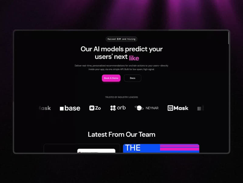 Cover image for  ❜embed Website Redesign and Framer Development