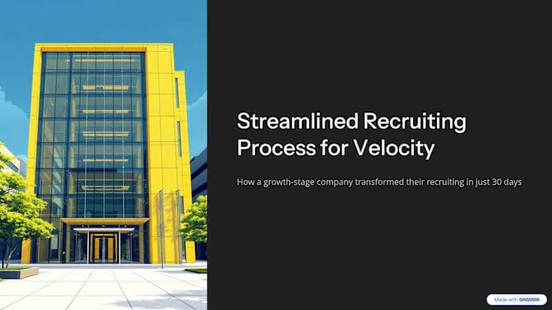 Cover image for Streamlined Recruiting Process for Velocity