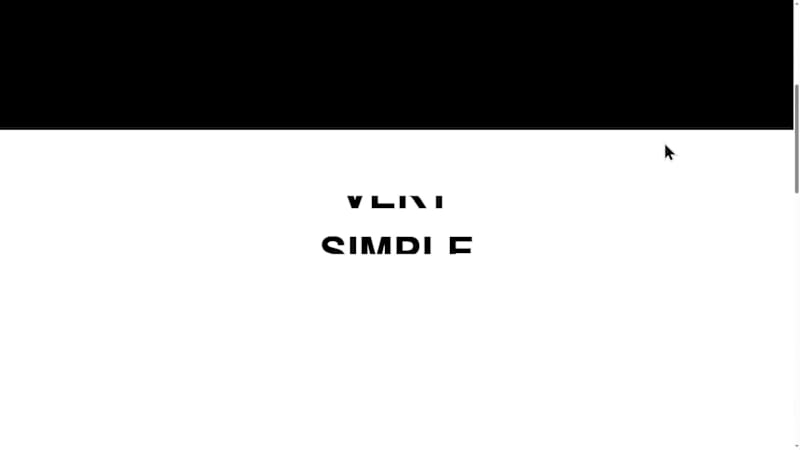 Cover image for One simple scroll animation made in Webflow.