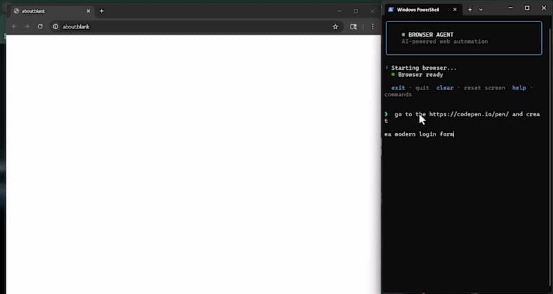 Cover image for Browser Agent
AI-powered browser automation with
