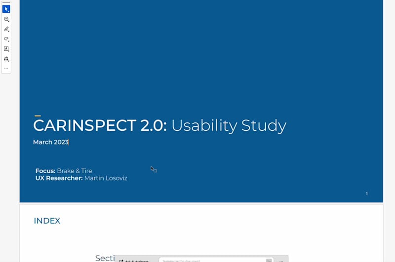 Cover image for Usability Study for a Car‑Inspection