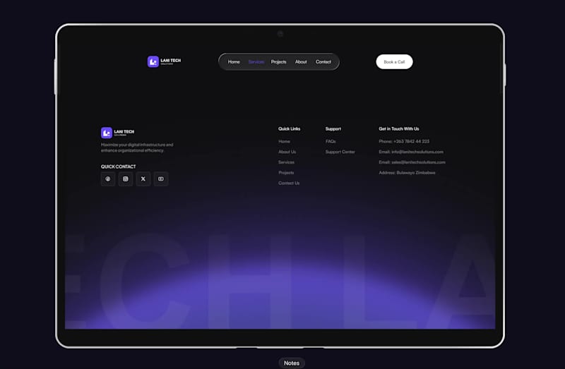 Cover image for Footer Prototype (Hover Effect) for