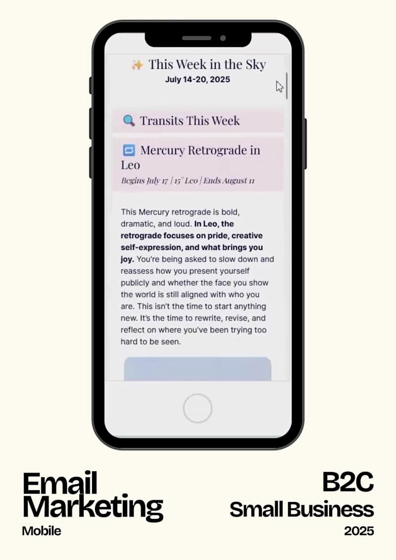 Cover image for Email Marketing: Mobile Friendly | B2C Small Business