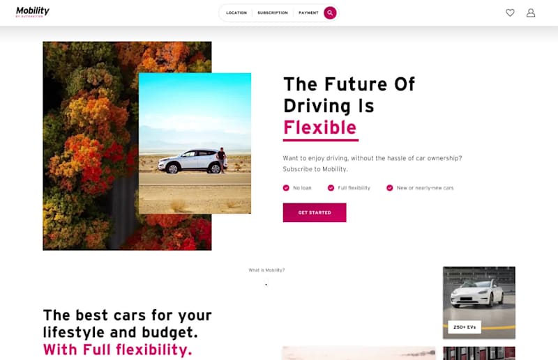 Cover image for The work I did for AutoNation Mobility. Micro leasing for on...