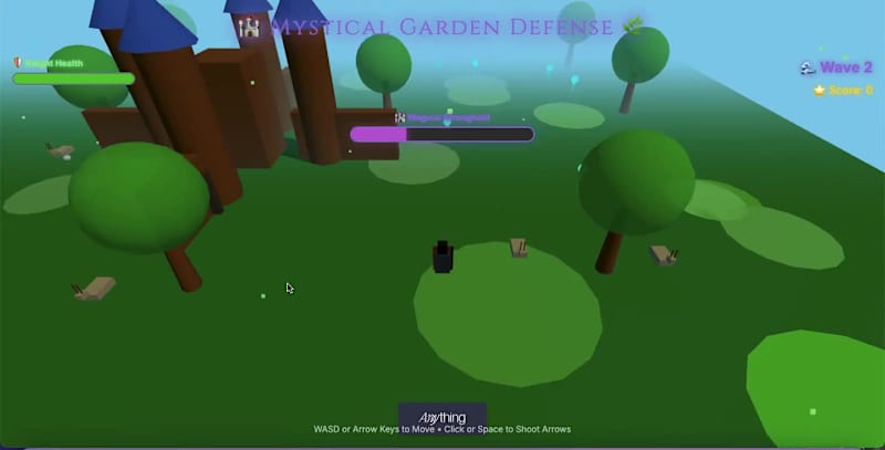 Cover image for I created a simple prototype of “Mystical Garden Defense” us...