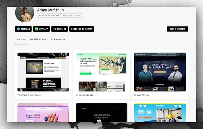 Cover image for Portfolio site build with baserow