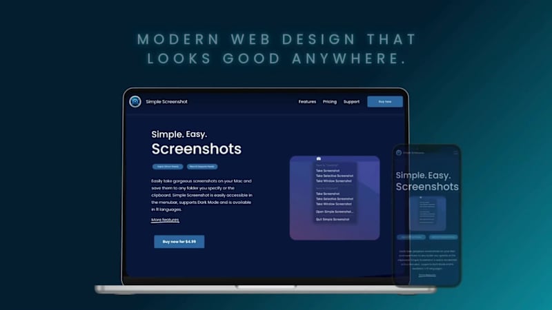 Cover image for Web Design Project: Simple Screenshot