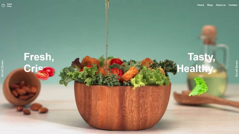 Cover image for Salad shop Website