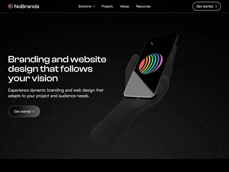Cover image for Built NoBrands' website in Webflow + Spline. Remixed and ada...